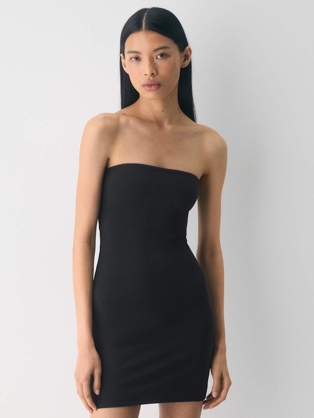 Aritzia Original Contour Enrapture Mini Tube Dress M Strapless Bodycon Black